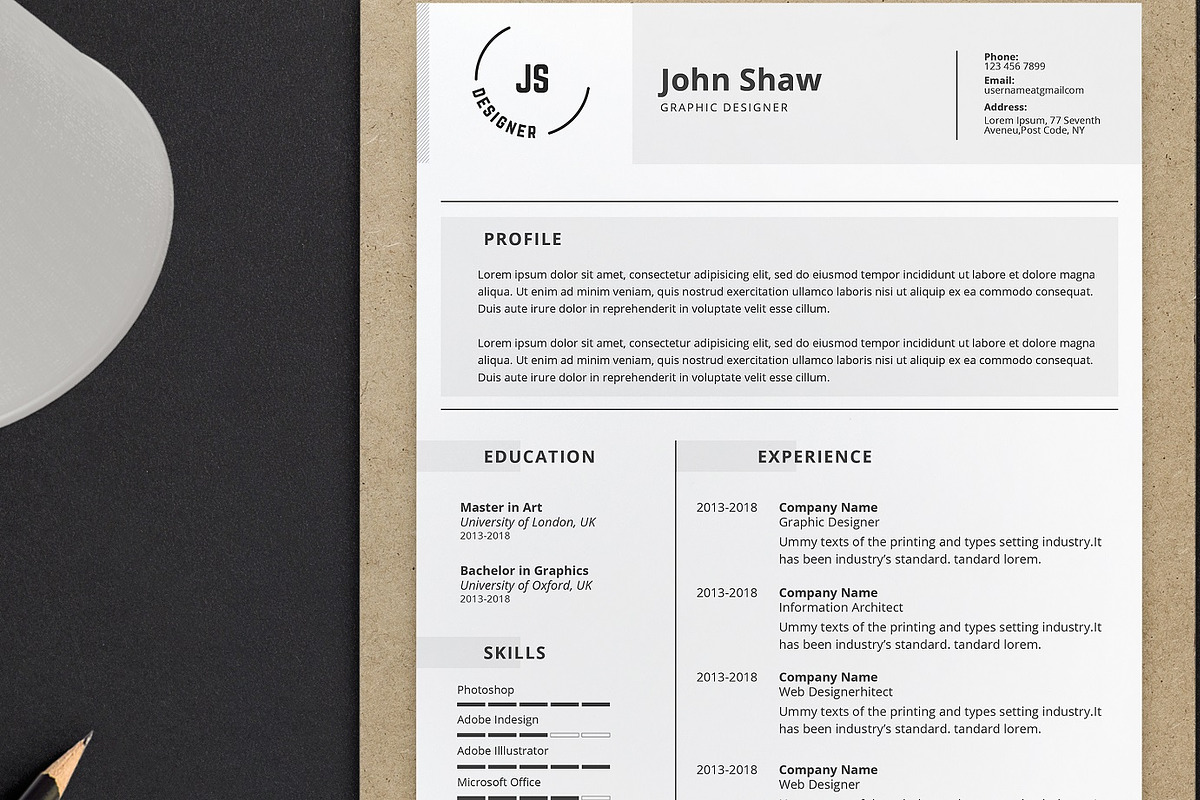 Bellatrix Resume Template, a Resume Template by Nina Shaw (Photo 7 of 7)