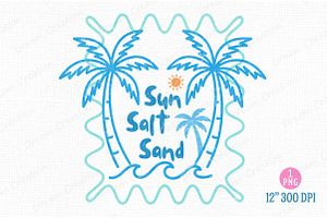 Summer Sun Salt Sand Hand Drawn PNG, an Illustration by Dream Creation