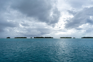 View of Motus Around Bora Bora Island in French Polynesia, a Nature Photo by GoodGoods