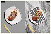 Food Paper + Plate mockup, a Packaging Mockup by mockstar (Thumbnail 2 of 6)