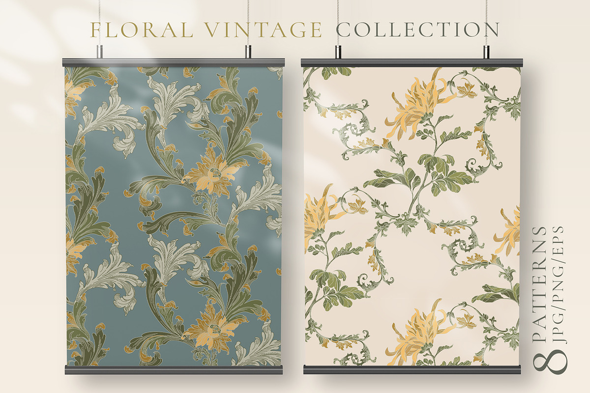 FLORAL VINTAGE COLLECTION, a Decorative Illustration by LanaDzi (Photo 3 of 10)