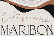 MARIBON//Serif+Script Duo SALE, a Serif Font by PeachCreme (Thumbnail 1 of 11)