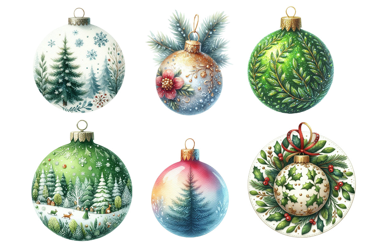 Green Christmas Tree Ball PNG, an Illustration by SinaCreation (Photo 2 of 7)