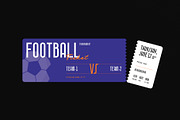 Football Match Ticket Template, a Stationery Template by DesignCrest (Thumbnail 3 of 8)