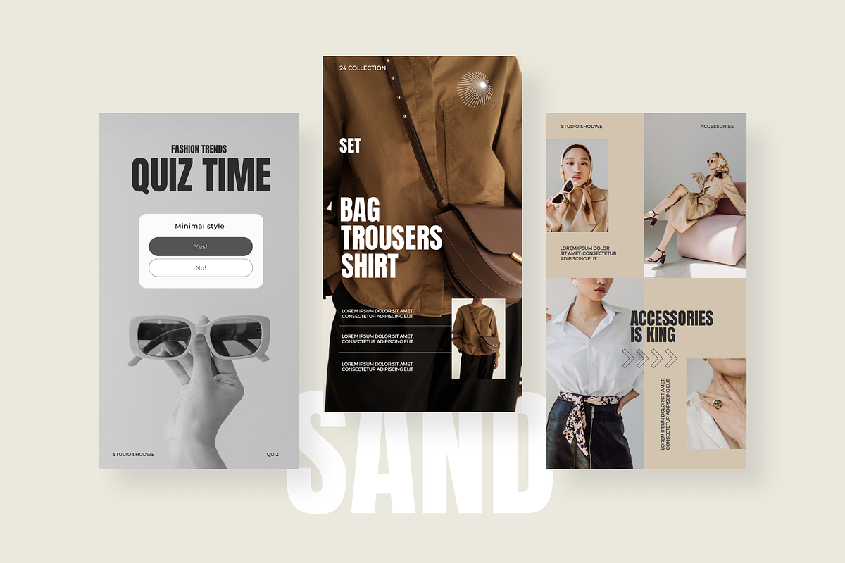 The Sand | Social media kit, a Social Media Template by Vector and Templates (Photo 4 of 8)