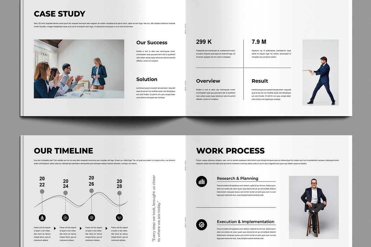 Company Profile Design Layout, a Brochure Template by MightyDesign (Photo 4 of 8)