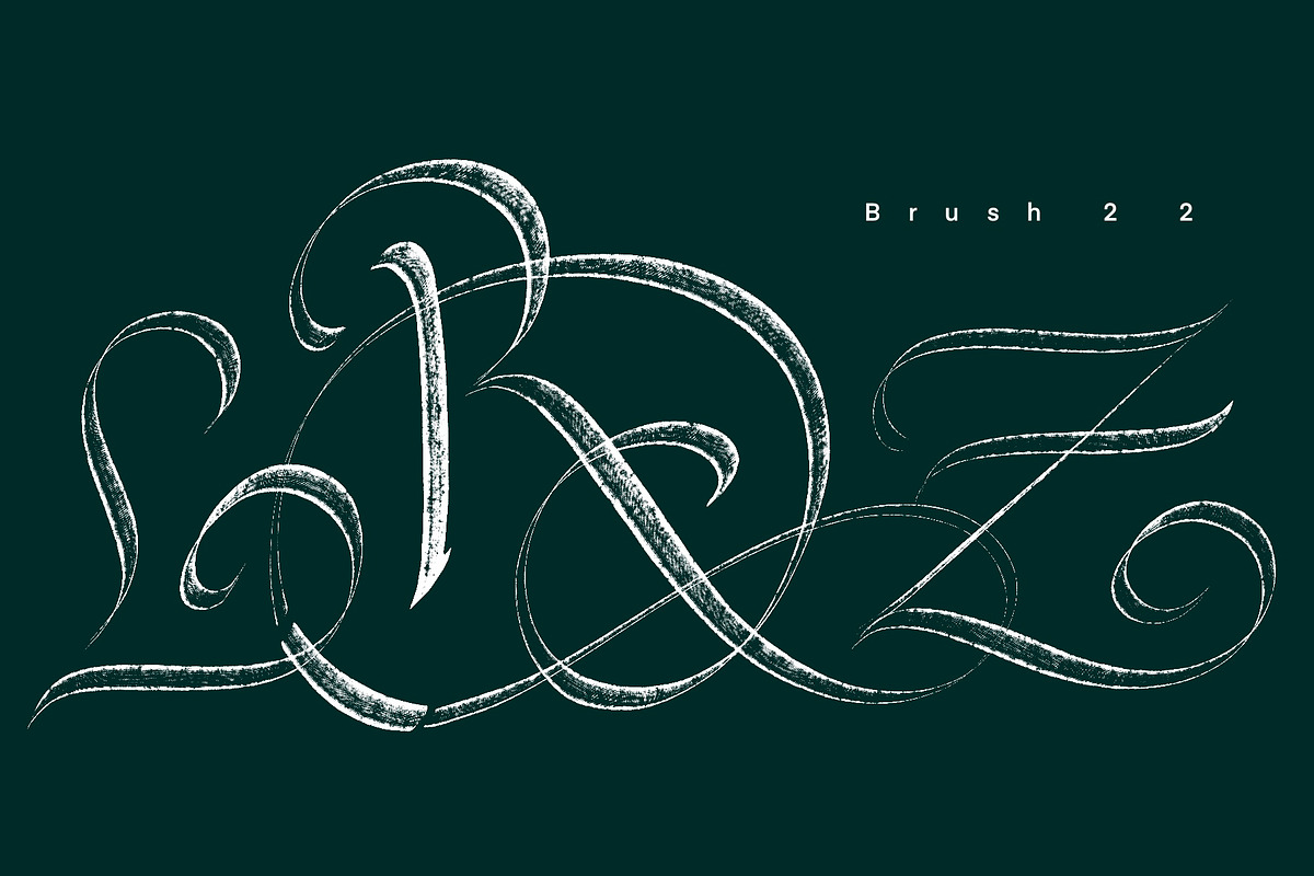 CalligraphyMasters Procreate Brushes, a Brush Add-On by the Fontmaker (Photo 32 of 38)