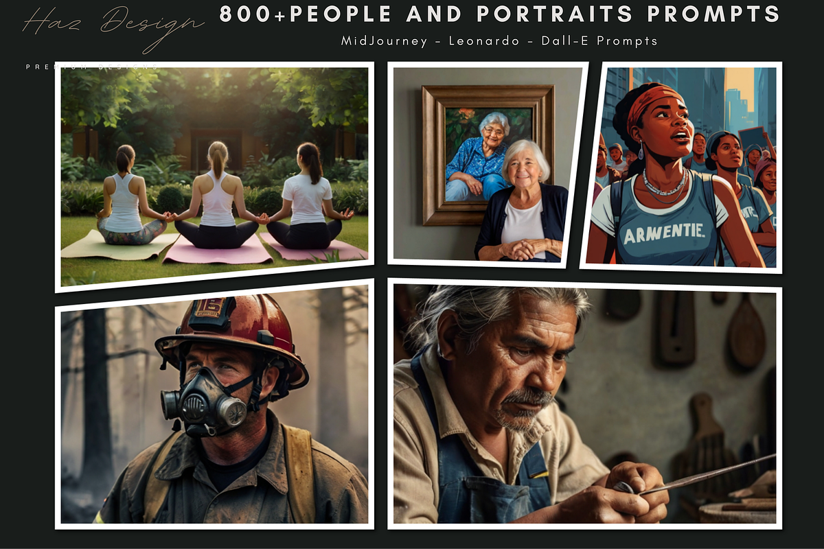 800 MJ Prompts People Portraits Ai, a Graphic by AtacanDigital (Photo 3 of 6)