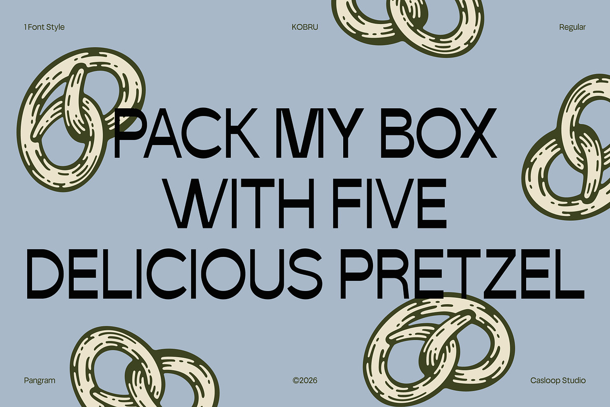 Kobru – Freshly Display Font, a Sans Serif Font by Casloop Studio (Photo 5 of 10)