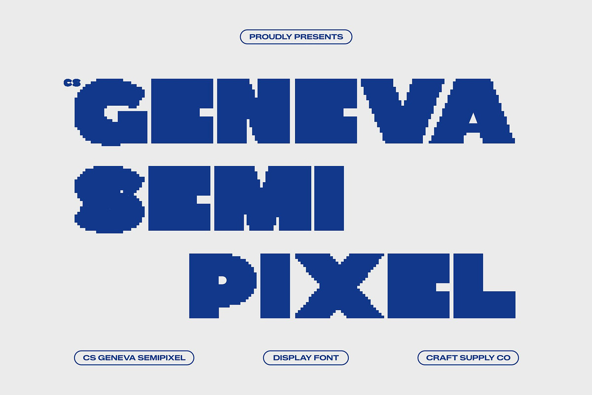 CS Geneva Semipixel, a Sans Serif Font by Craft Supply Co. (Photo 1 of 8)