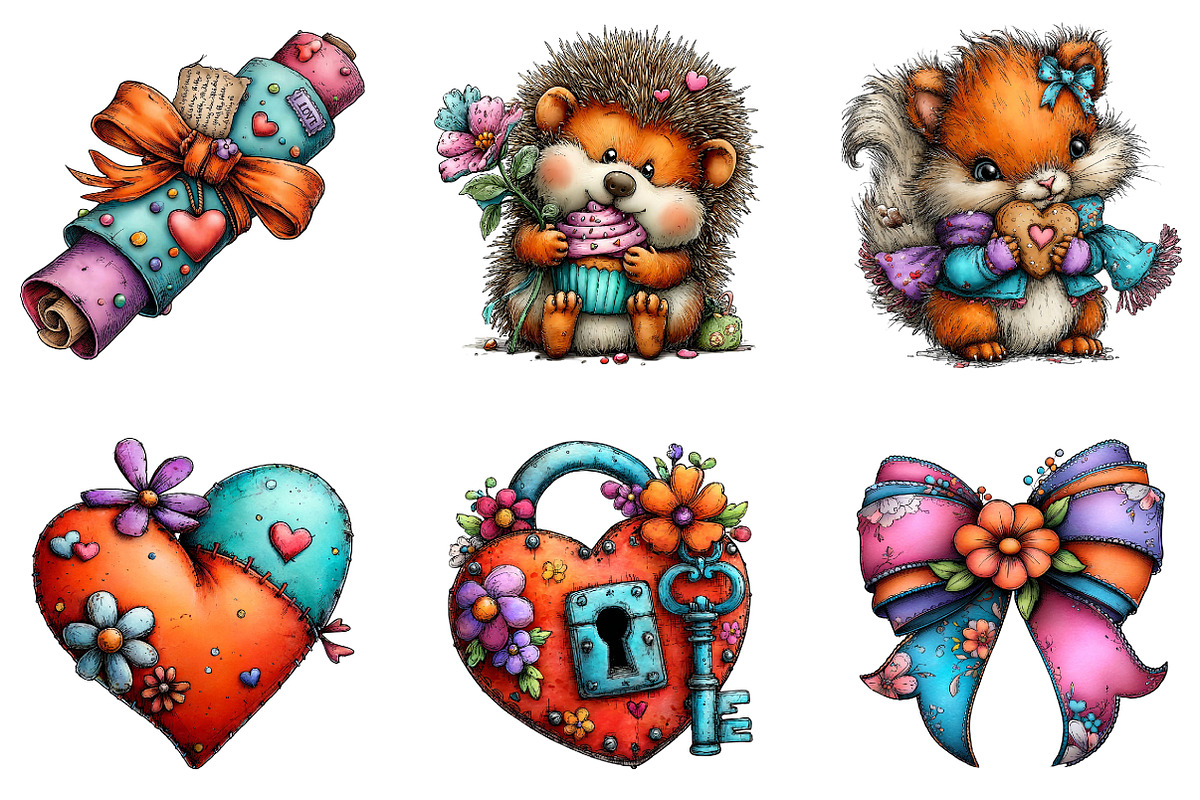 Valentine Clipart, an Illustration by CreationArt (Photo 5 of 7)