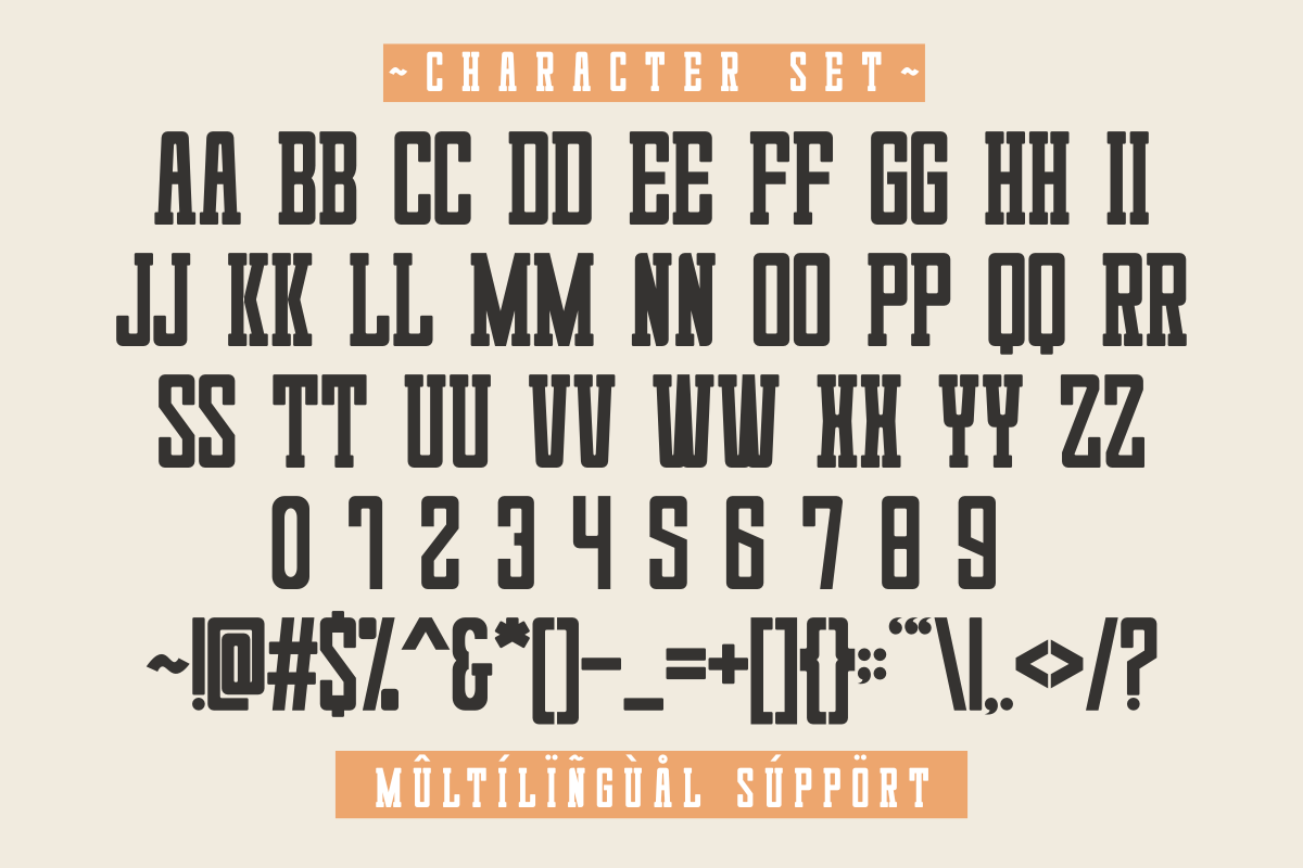 Sunrise Cowboy - Modern Slab Serif, a Slab Serif Font by Pian45 Studio (Photo 2 of 8)