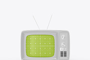 Vintage Portable TV with Old Video E, a Product Mockup by OneVectorStock (Thumbnail 2 of 19)