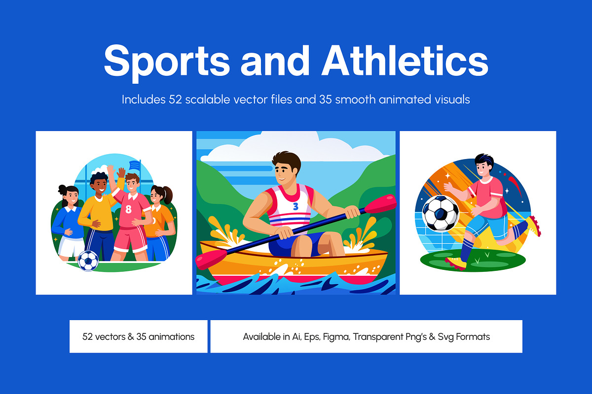 Bundle of Sports and Athletics Pack, a Sport Illustration by Creative Stall (Photo 1 of 10)