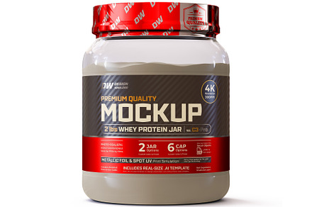 2 lbs Whey Protein Jar Mockup C3-Pro