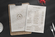 Elegant Food Menu Template, a Flyer Template by BrandPacks (Thumbnail 1 of 5)