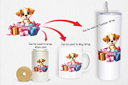 Puppy Clipart Gift, a Graphic by Artnoy (Thumbnail 4 of 5)