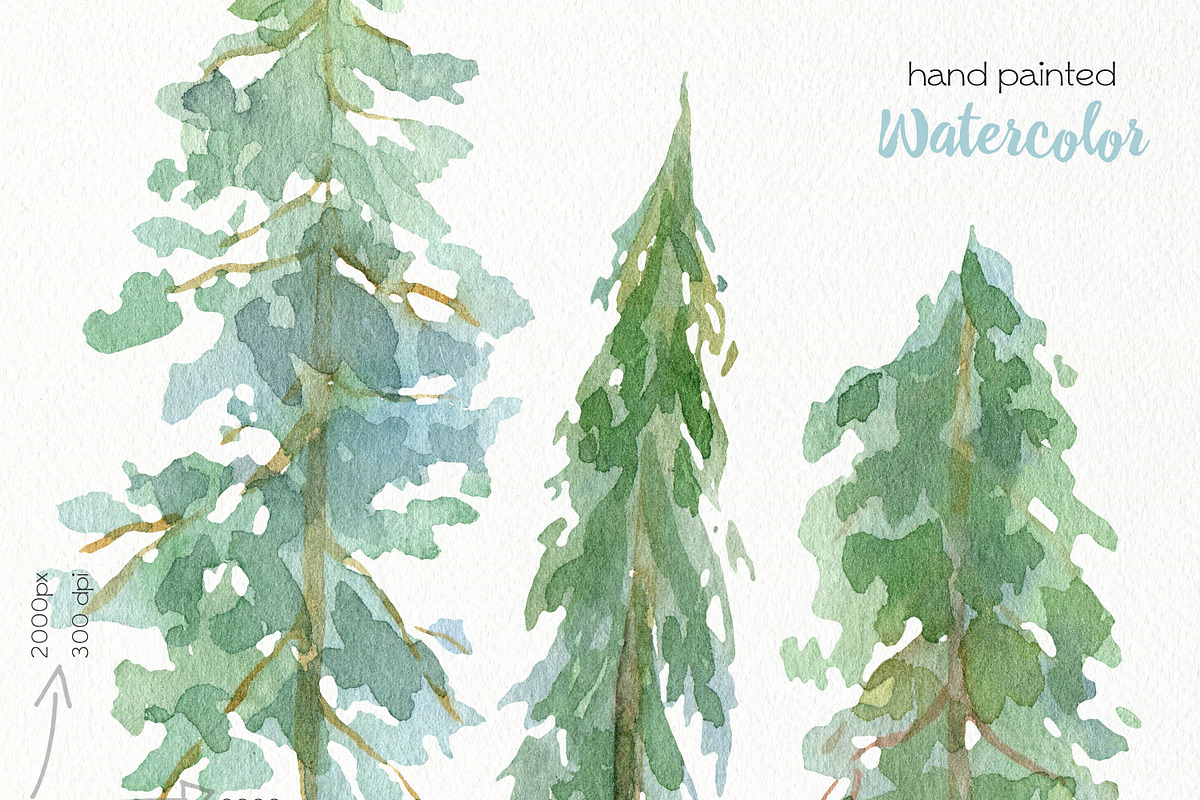 Watercolor Mountains Clipart, an Animal Illustration by OllyKo Art (Photo 8 of 9)