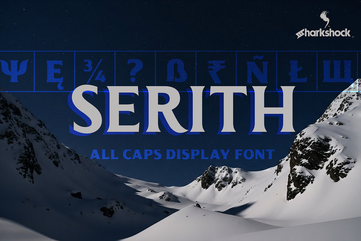 Serith, a Serif Font by Sharkshock (Photo 1 of 7)