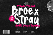 Broex Stray - Graffiti Brush Font, a Handwritten Font by Dhabee (Thumbnail 1 of 12)