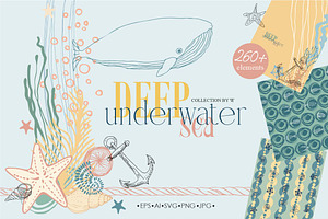 Deep underwater sea