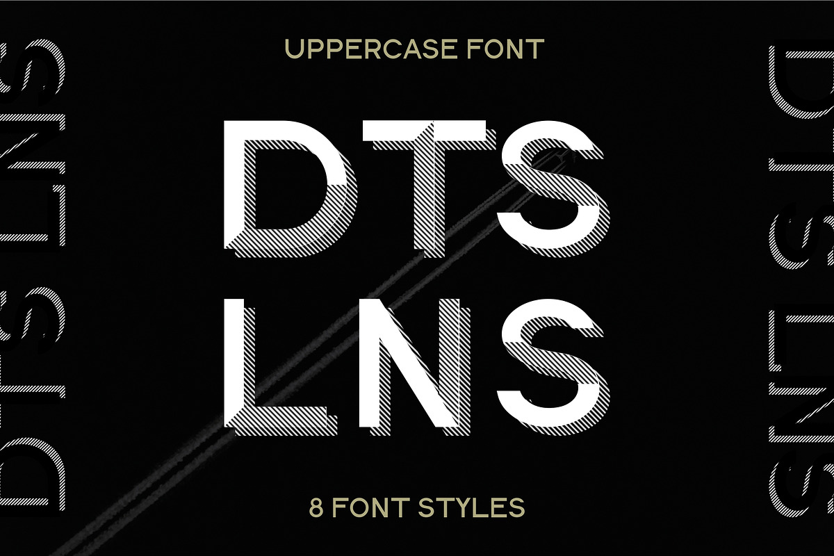 Dots Lines. Display font, 8 styles., a Font by lisa_kalev (Photo 11 of 11)