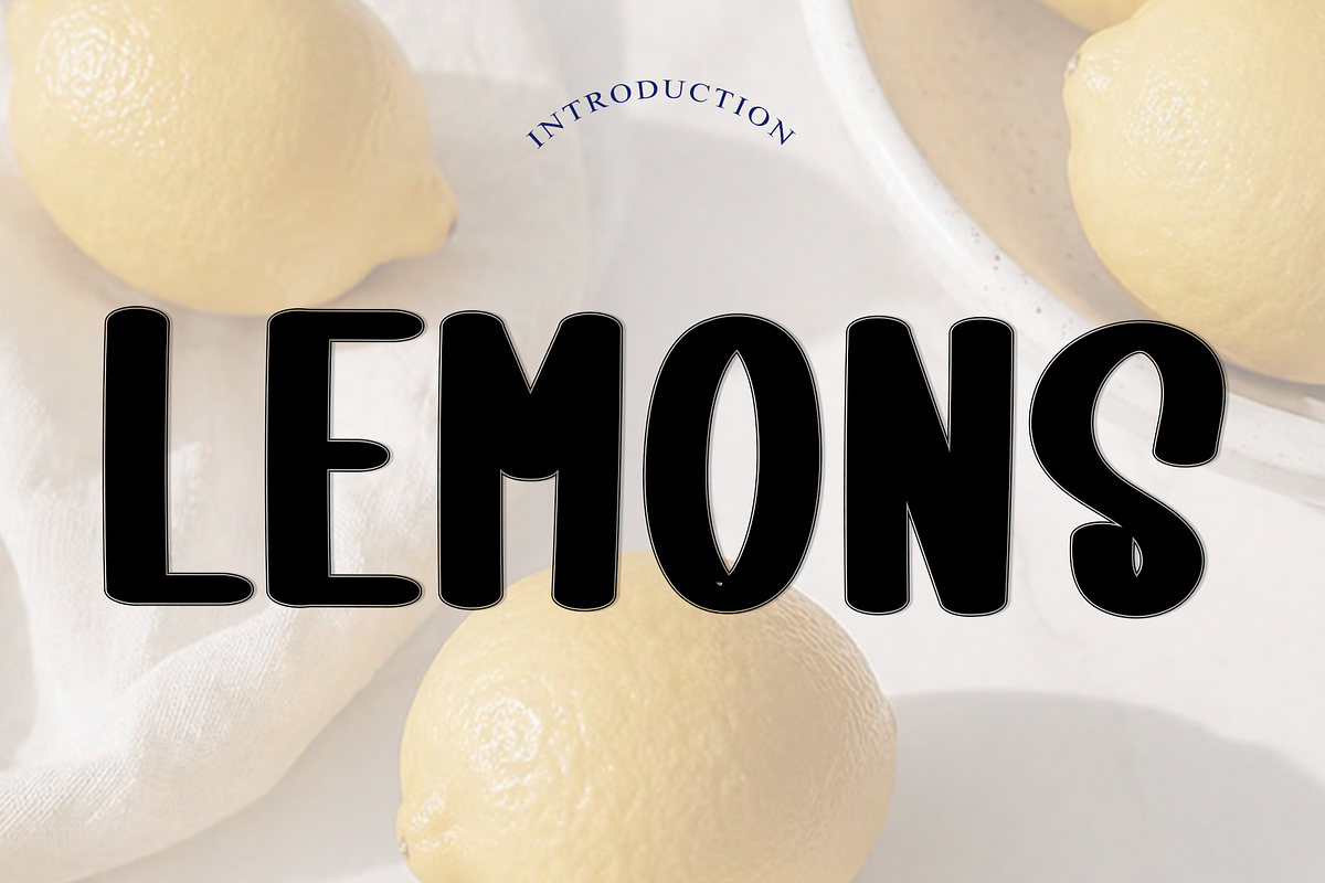 Lemons, a Script Font by InermediaSTUDIO (Photo 1 of 6)