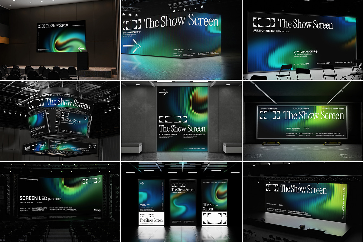 40+ Event Screen Mockup Bundle, a Mockup by Vitora Mockup (Photo 1 of 13)