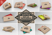 VOL. 22 Paper Box Packaging Mockups, a Cups & Container Mockup by INCDesign (Thumbnail 1 of 14)