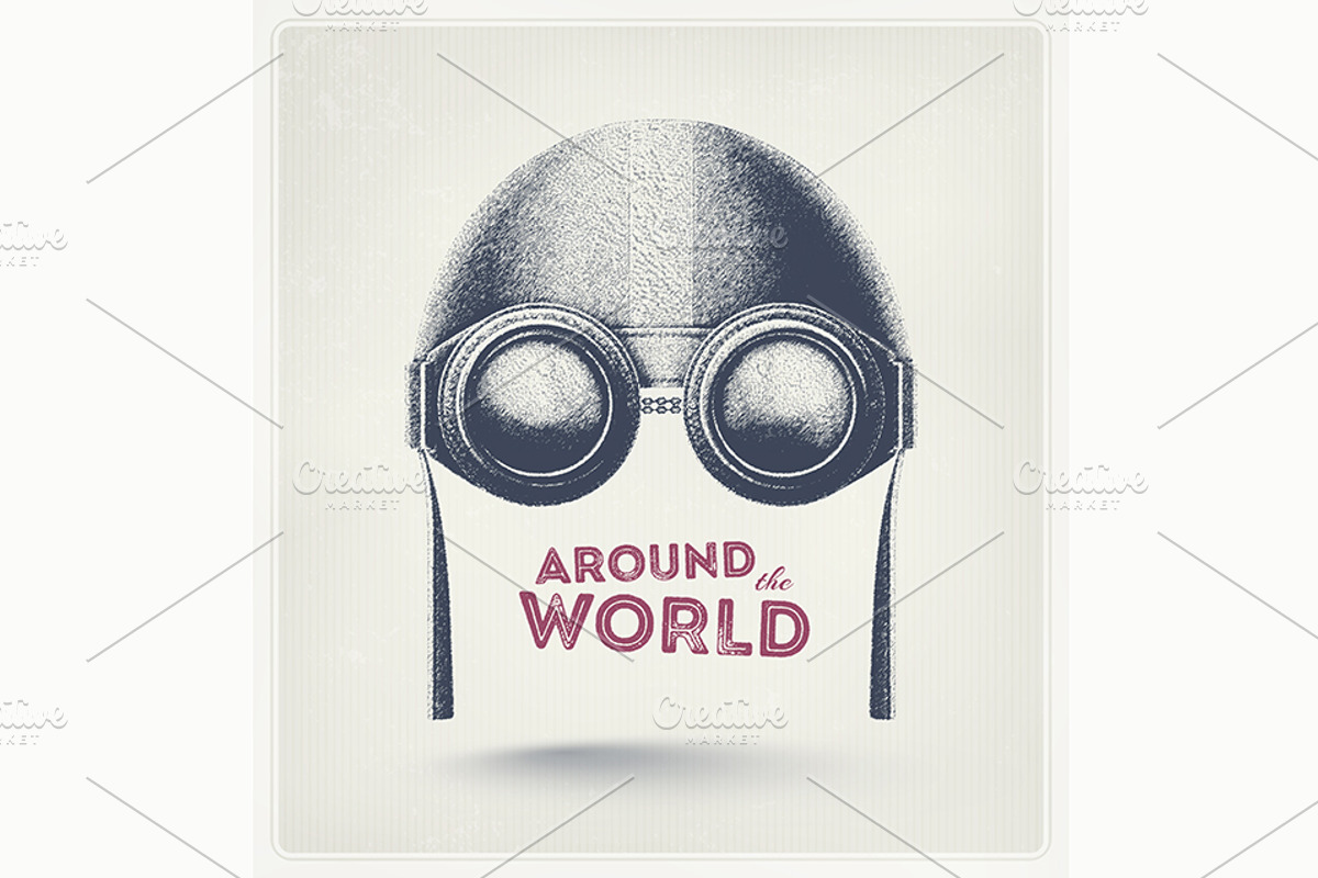 Around the World, an Object Illustration by Elymas