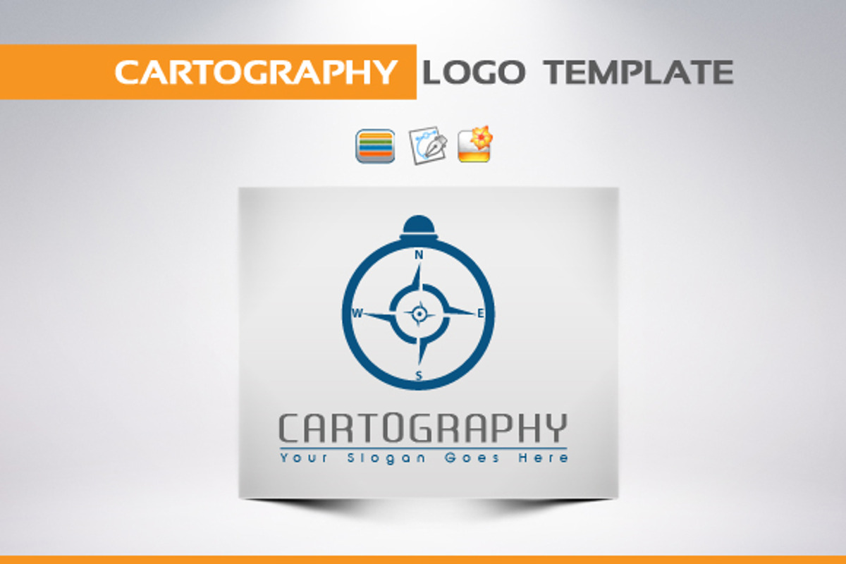 Cartography  Logotype, a Branding & Logo Template by Plus Media (Photo 1 of 2)