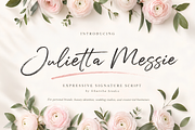 Julietta Messie Signature Script, a Script Font by Ghuroba Studio (Thumbnail 1 of 13)