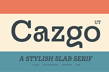 UT Cazgo - A Stylish Slab Serif