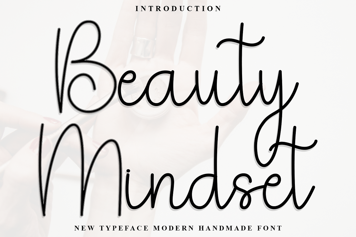 Beauty Mindset, a Handwritten Font by FreshTypeINK (Photo 1 of 8)