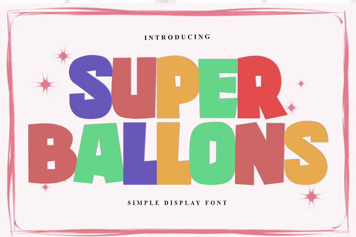 Super Ballons, a Script Font by FreshTypeINK (Photo 1 of 7)