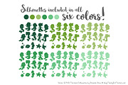 Shades of Green Mermaid Clipart, an Illustration by Amanda Ilkov (Thumbnail 3 of 3)