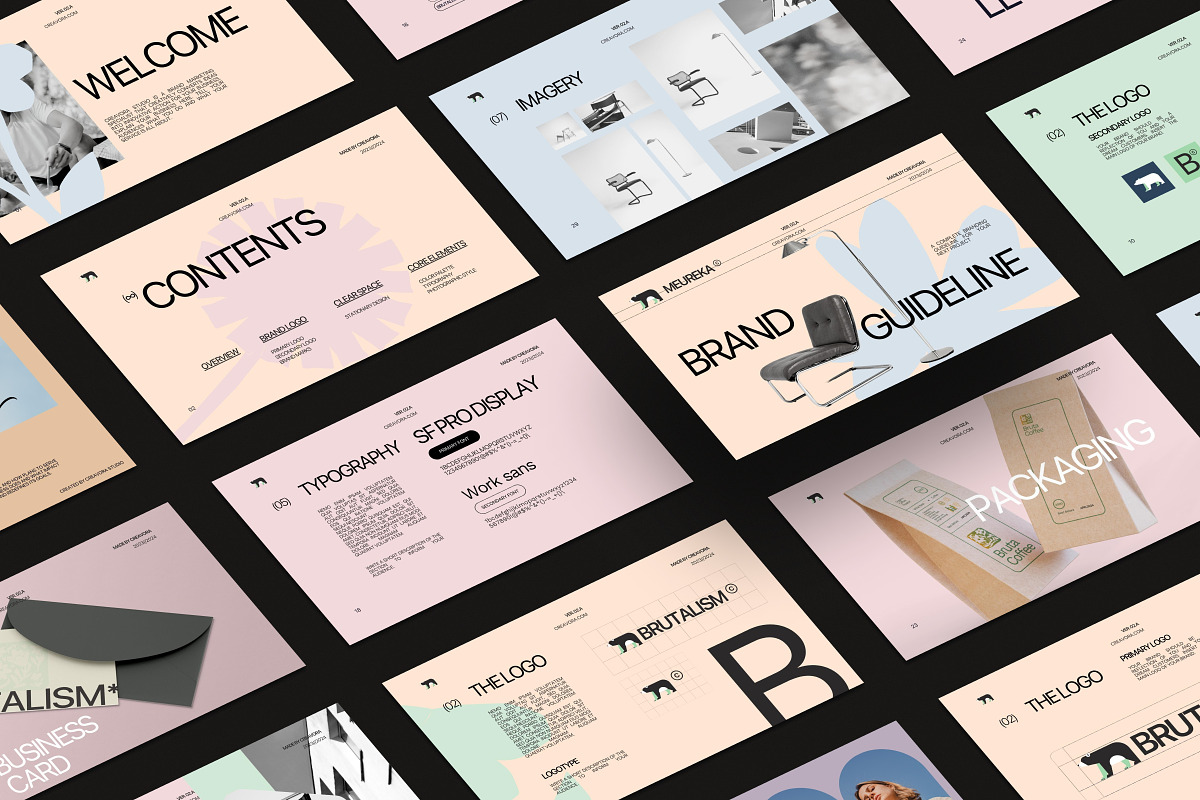 Meureka - Brand Guidelines, a Presentation Template by Creavora (Photo 9 of 10)