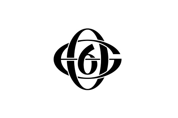 Monogram Initial Letter O6G Logo preview 2