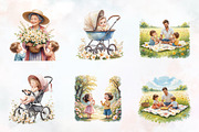 Ivory Spring Family Watercolor Png, an Illustration by RobertsArt (Thumbnail 2 of 8)