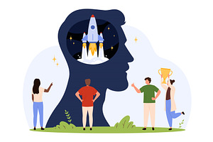 Creative Mindset Launches strategy, an Education Illustration by Flashvector