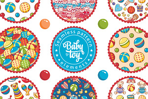 Children's toy. Baby. Seamless, a Pattern Graphic by Zoya Miller