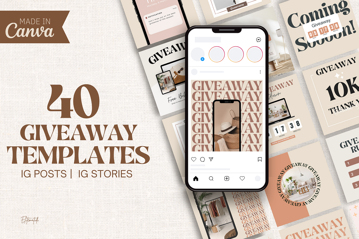 Instagram Giveaway Template