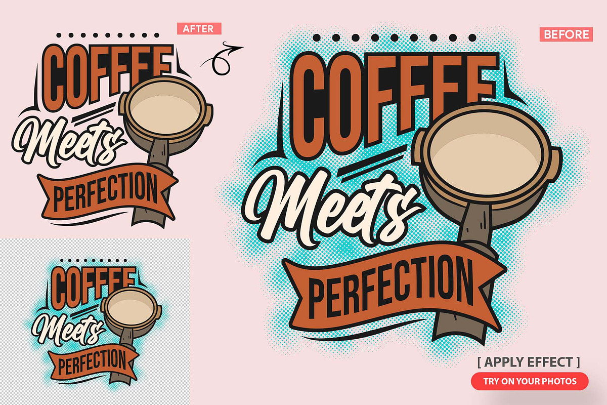 Halftone Backing & Shadow Kit, an Action Add-On by MRI STUDIO (Photo 10 of 13)