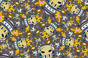 Cartoon Bobble Hat Giraffe Pattern, an Animal Illustration by Mark ...