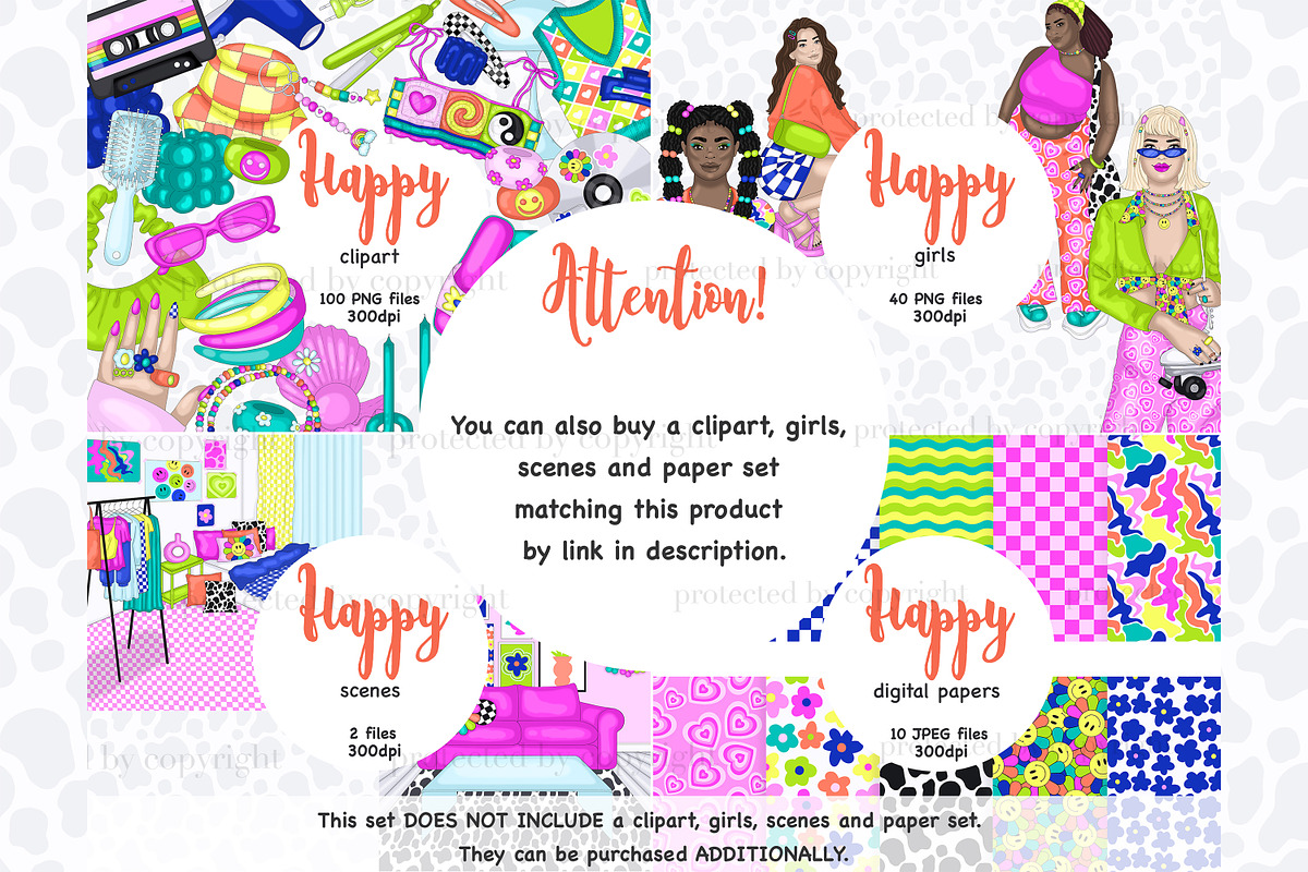 Bright Digital Glitter | Psychedelic, a Texture Graphic by GlamArtZhanna (Photo 3 of 3)