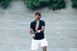Young tennis player ready to serve, a Sports & Recreation Photo by Artem Varnitsin
