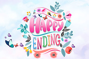 Happy Rainbow Family Font, a Handwritten Font by Nobu Collections (Thumbnail 11 of 11)