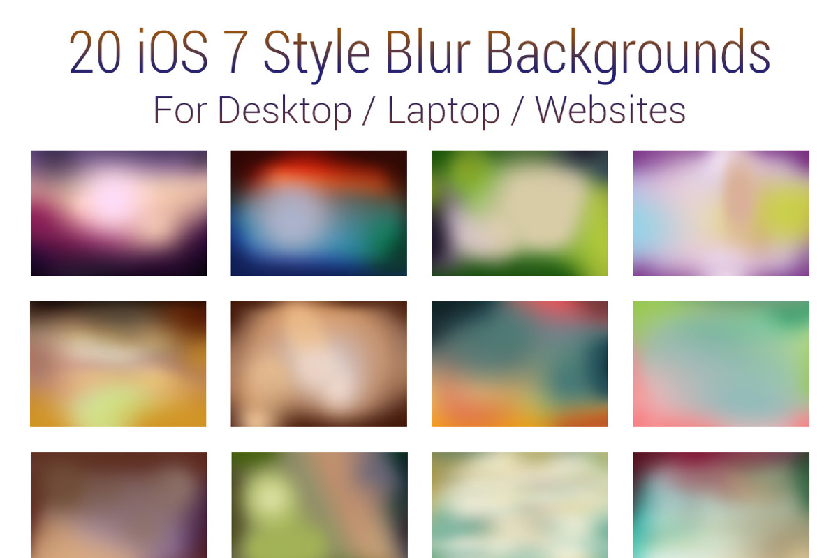 160 Blur & Gradient Backgrounds, a Templates & Theme by Graphicsfuel (Photo 2 of 5)