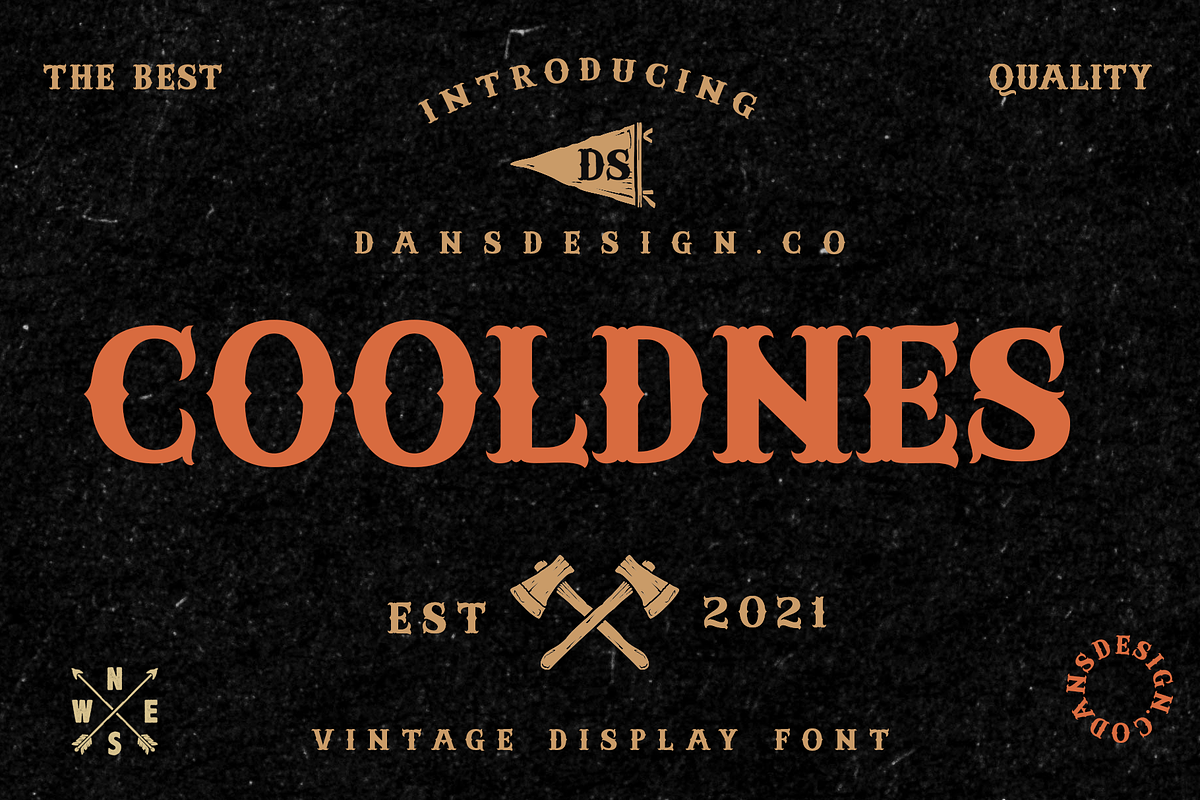 COOLDNES, a Blackletter Font by dansdesign (Photo 1 of 8)