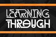 Learning Through - Art Deco Font, a Sans Serif Font by 177Studio (Thumbnail 1 of 8)
